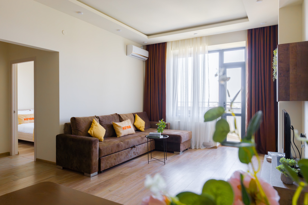 Апартаменты New 1br Retreat/Self Checkin/Balcony View/Keygo 47